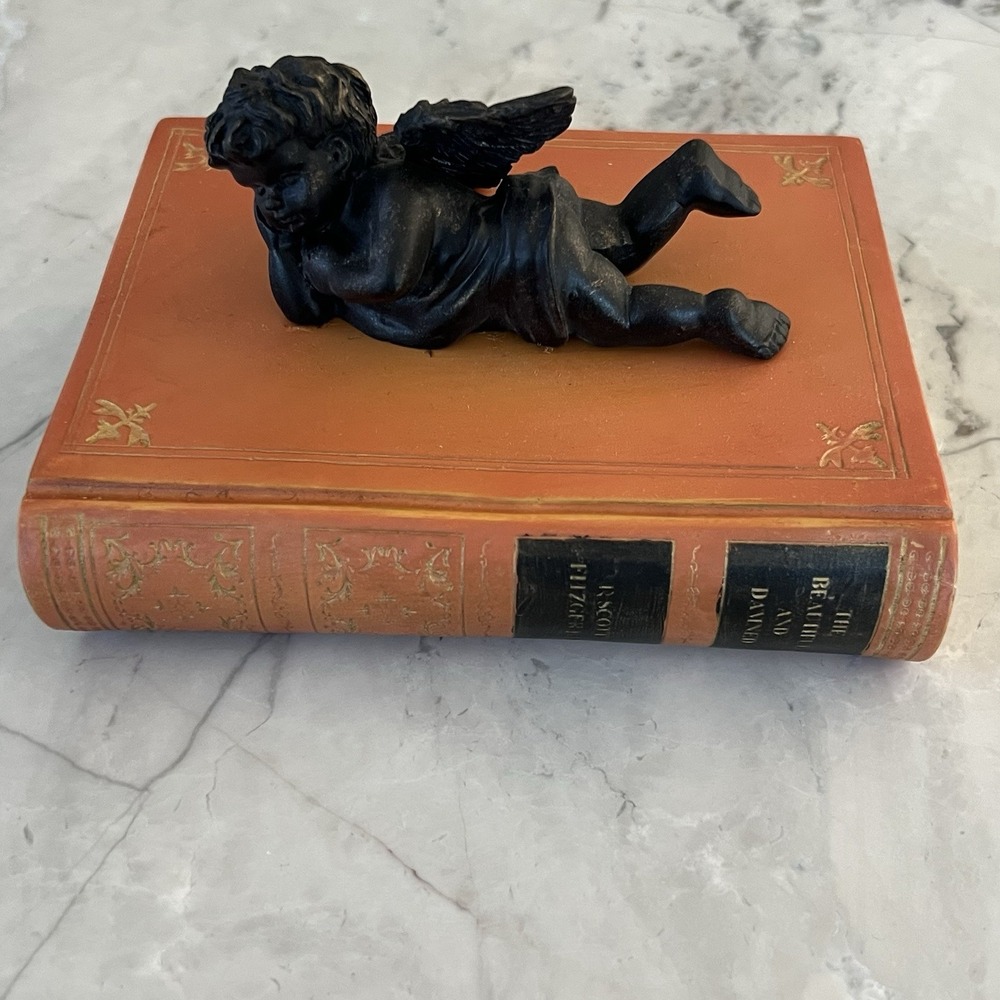 Vintage Paper‎ Weight Angle Sitting On Book Decor